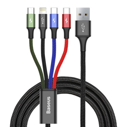 Baseus Rapid (4-in-1) 2x USB Type-C / Lightning / Micro Charging Cable (1.2m)